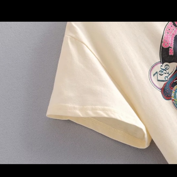 🎸🎶LED ZEPPELIN MAGIC SPELL BOHO GYPSY TOP~M~NWT - Picture 5 of 8